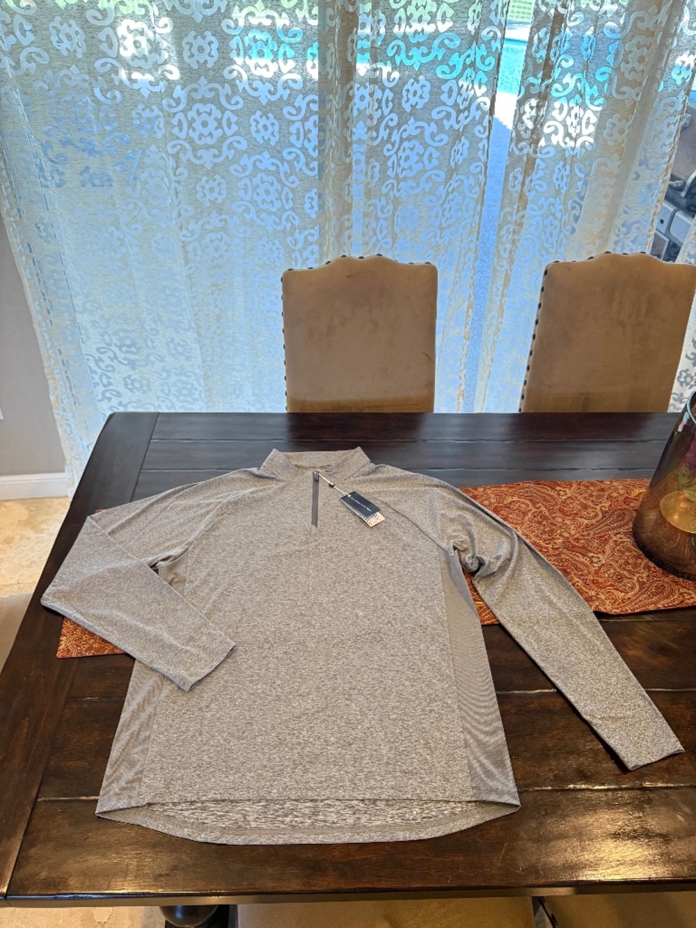 Holderness & Bourne Men's Large The Darrow Pullover Heathered Charcoal MSRP $130